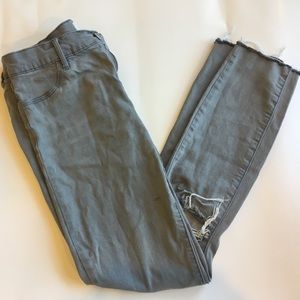 Pacsun Gray Distressed Ankle Jeggngs